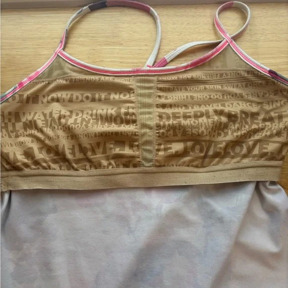 lululemon athletica Pink Blurred Y tank size Medium - Picture 4 of 4